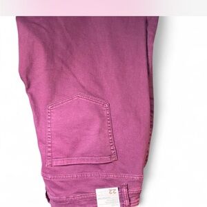 Lane Bryant (Plum) Girlfriend Cropped Jeans Size 22W
